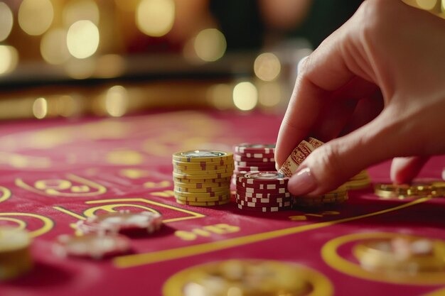 Live Roulette table with dealer and spinning wheel